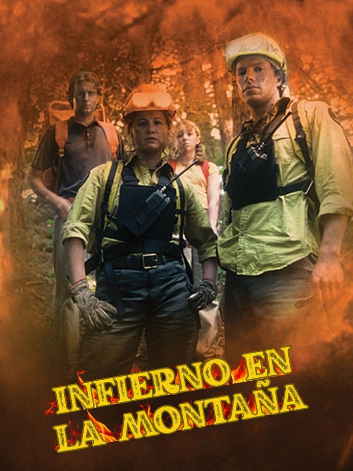Cartel de Infierno en la montaña